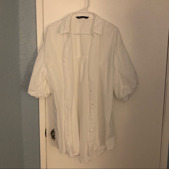 Zara White billowy blouse in size S - Picture 1 of 4